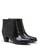 Twenty Eight Shoes black VANSA Colourblock Mid Heel Rain Boots VSW-R1613 C7B4CSH3F72E0AGS_2