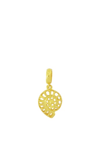 TOMEI gold TOMEI Spiral Seashell Chomel Charm, Yellow Gold 916 (22K) (TM-PT045-1C) (1.57G) 31DCBACE59486AGS_1
