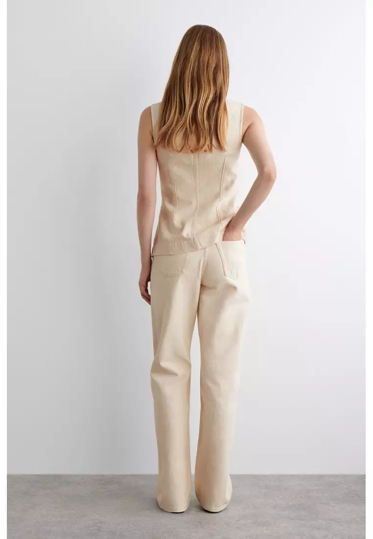 REPRISE CANVAS STRAIGHT-LEG JEANS