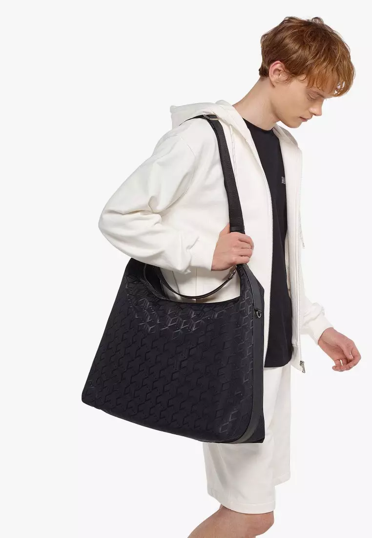 Aren Hobo Bag in Cubic Jacquard Nylon