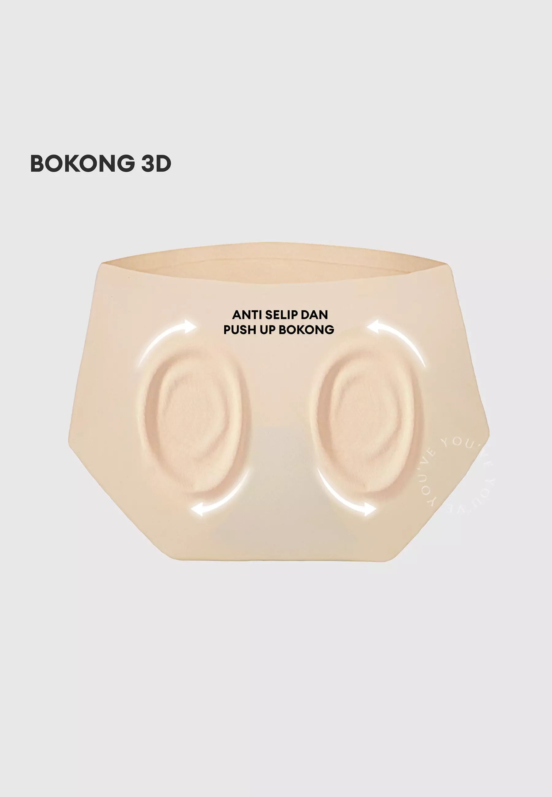 YouHave ( You've ) Celana Dalam CD Seamless Midi Korset Panties Midi Underwear Underware Wanita Seamless Panty Tanpa Jahitan 300117