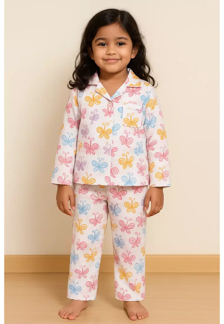 Baby and Kids Pajama Nightsuit Set- Spring Wings