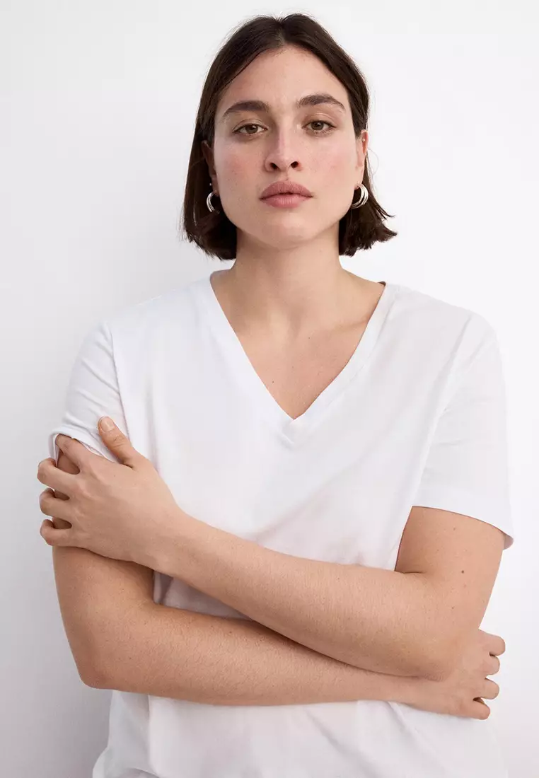 V-Neck Cotton T-Shirt