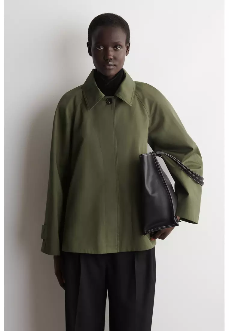 A-LINE COTTON-TWILL JACKET