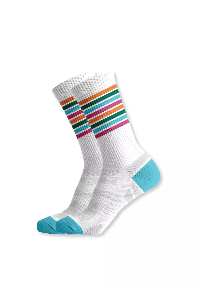 Tiento Compression Socks Kaos Kaki Olahraga Wanita Futsal Running Fitness Xceleration