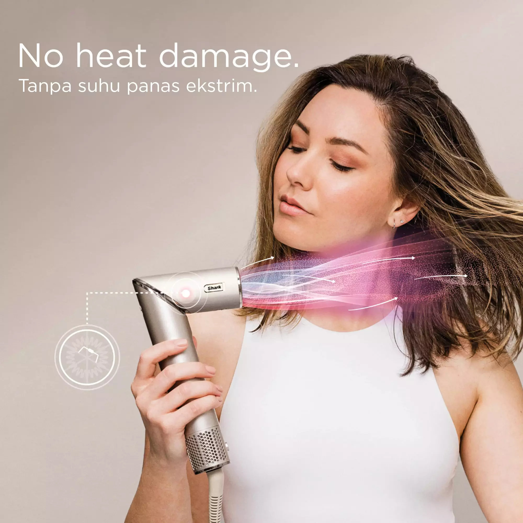 Shark FlexStyle - Multi-styling Hair Dryer and Styler Stone