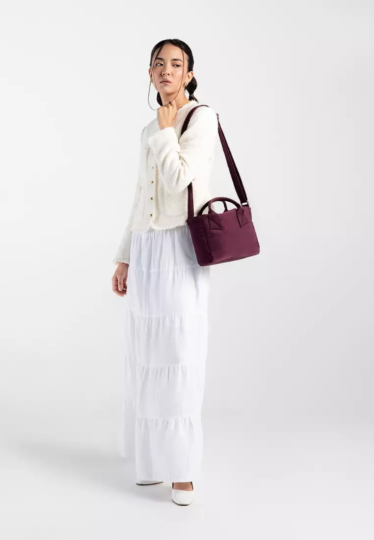 Poofah Mini Tote Bag - Blood Red