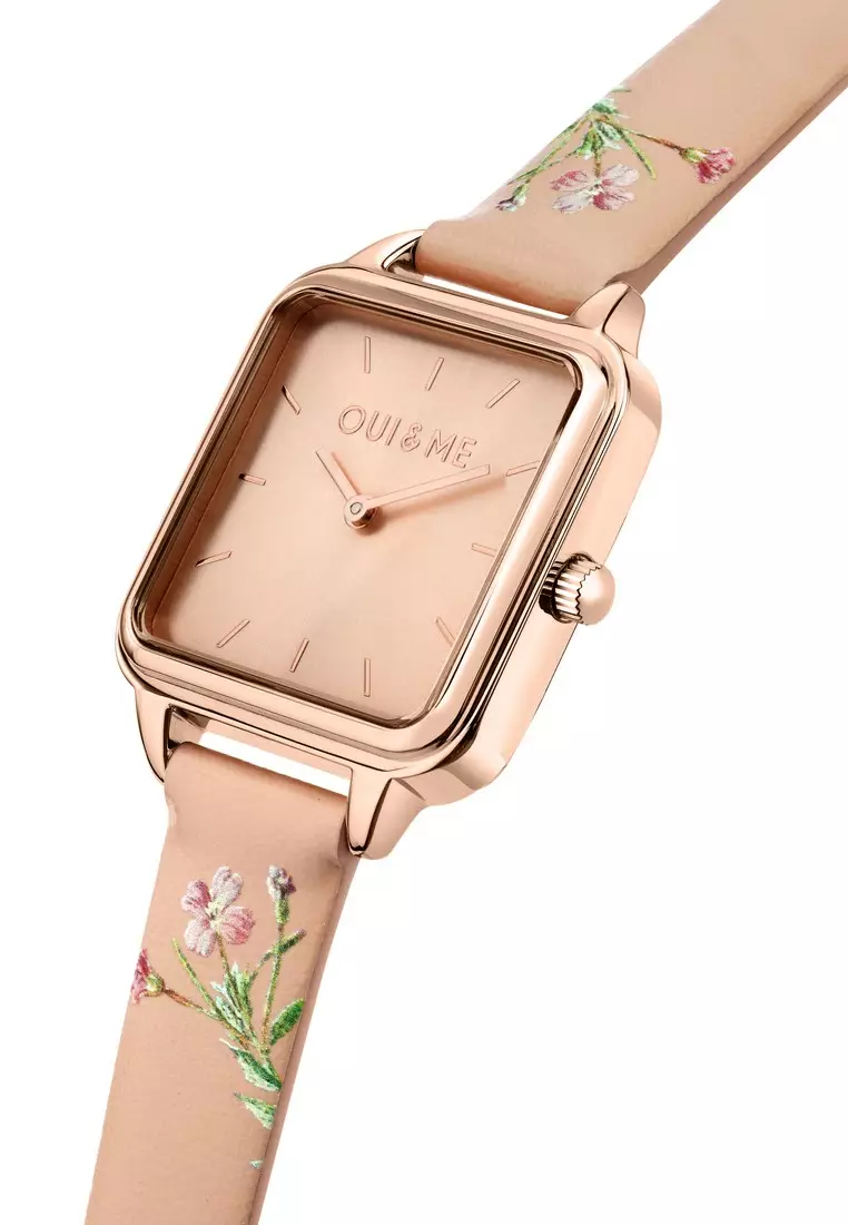 [Sustainable Watch] Oui & Me Harmonie 36.2x27.5mm Rectangular Case Women's Recycled Leather Quartz Watch ME010383