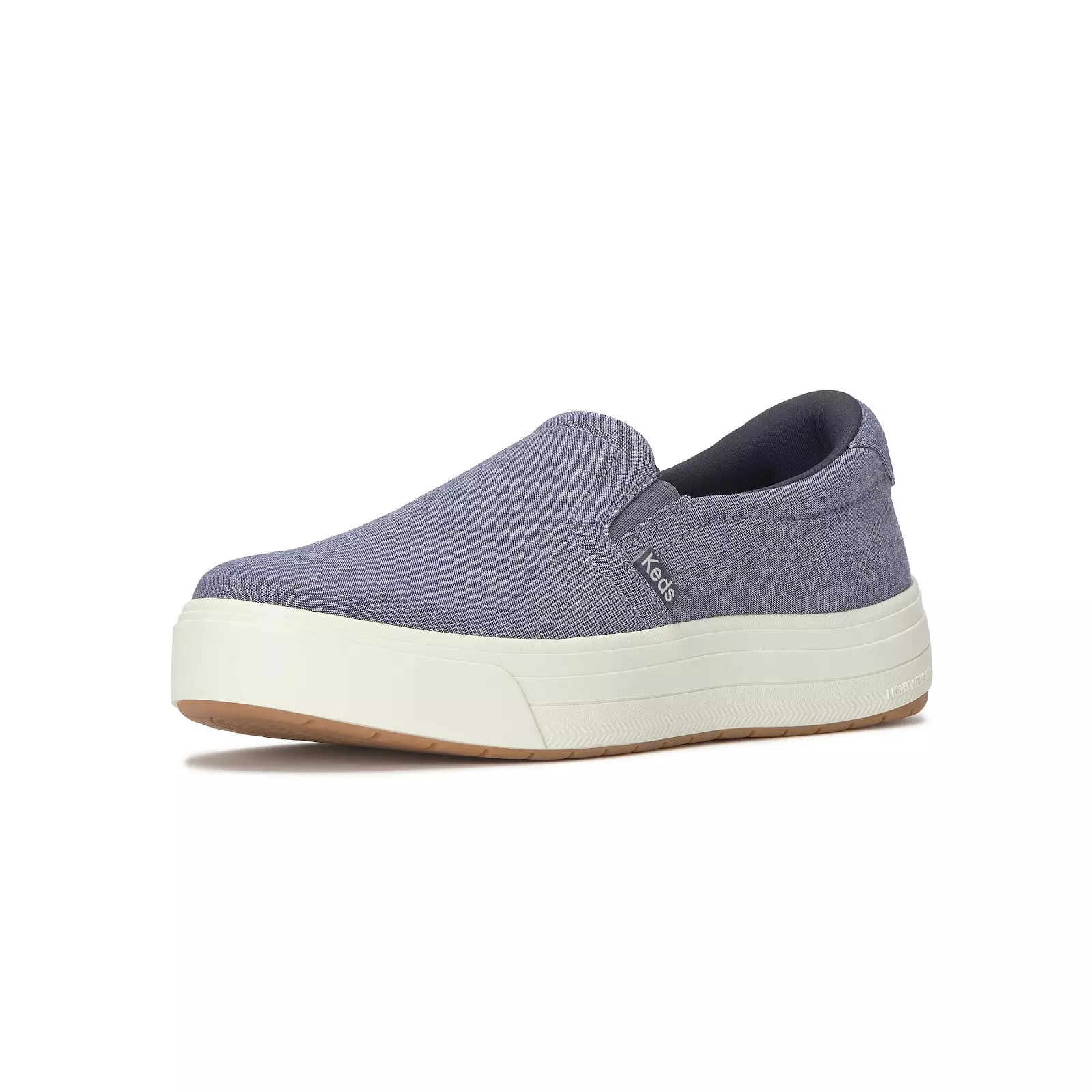 KEDS Women Ss26 Wf 61 Park Slip On Chambray Blue Chmbry-WF69354