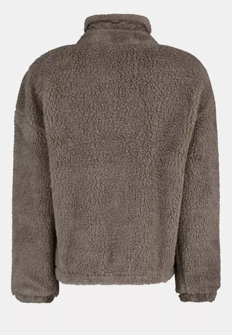 Oversize Mink Plush Jacket Zipper Coat