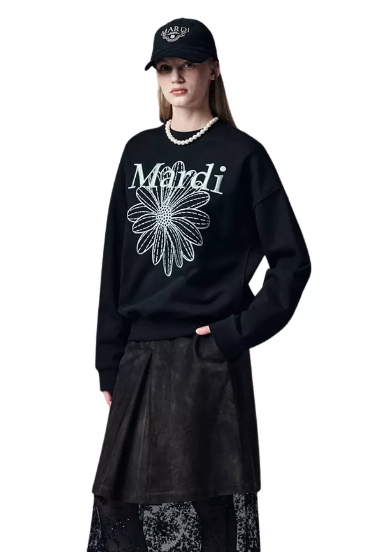 Jual MARDI MERCREDI Sweatshirt Flowermardi Needlework