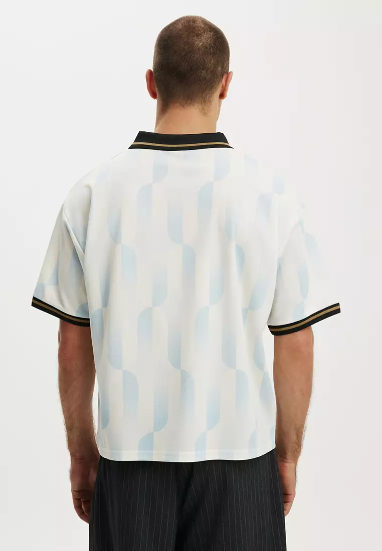 Cropped Sports Jersey Top