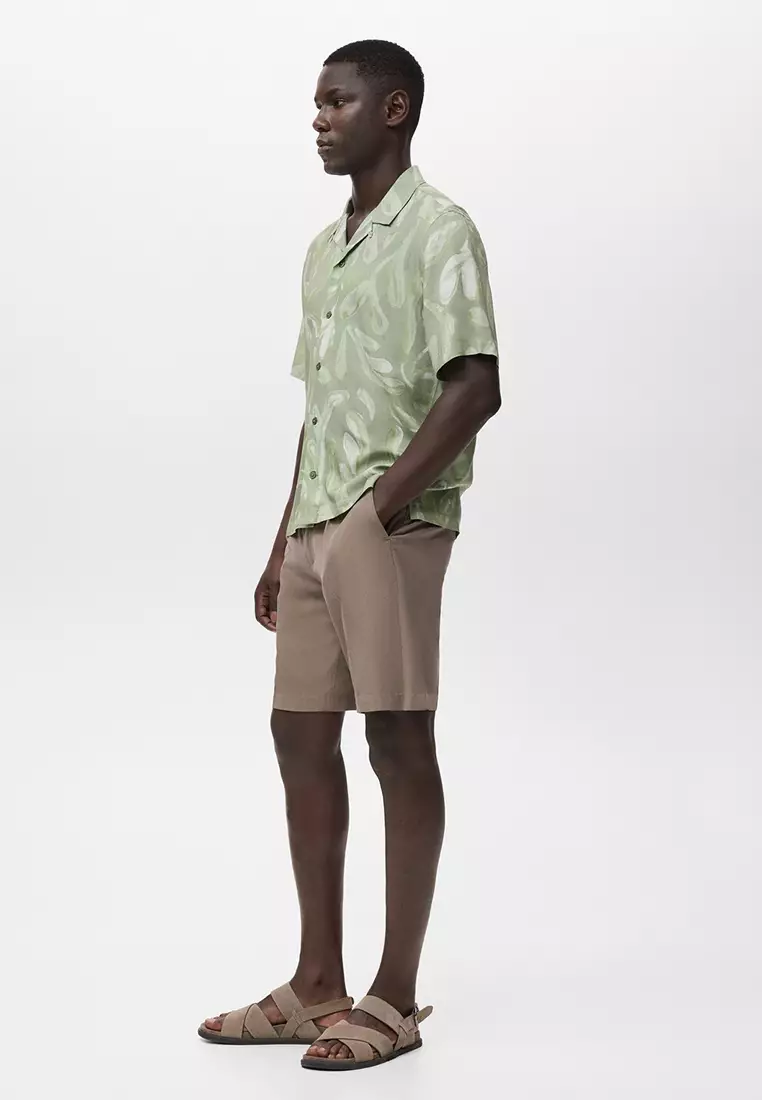 Fluid Relaxed-Fit Printed Shirt