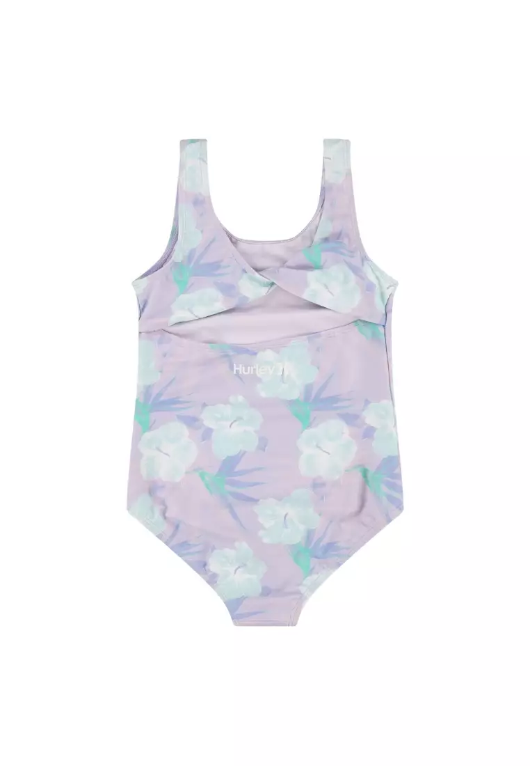 Flower Plaid - One-Piece Swimsuit for Girls 2-7