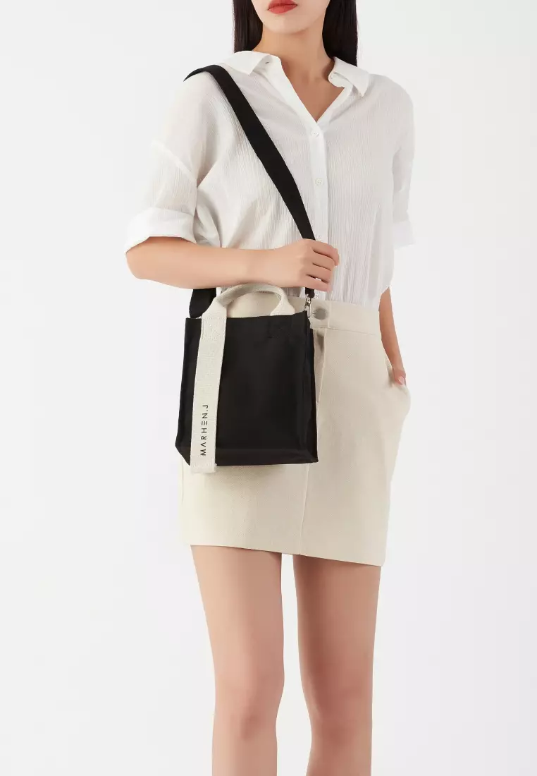 RICKY MINI Canvas Crossbody Bag Black