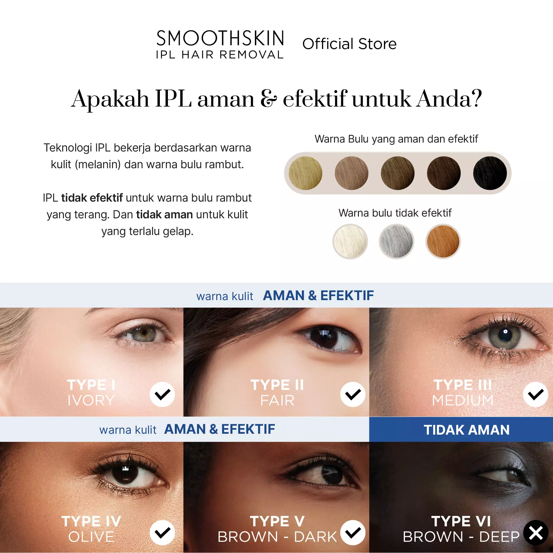 Smoothskin IPL Hair Removal Pure Mini Lite in Blue / Alat Penghilang Bulu