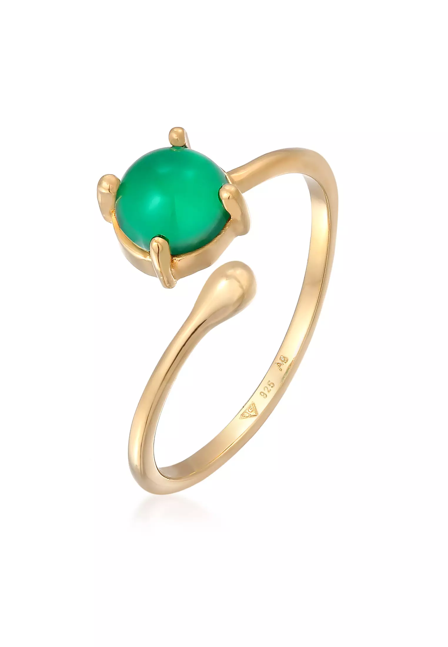 Agate gold store ring