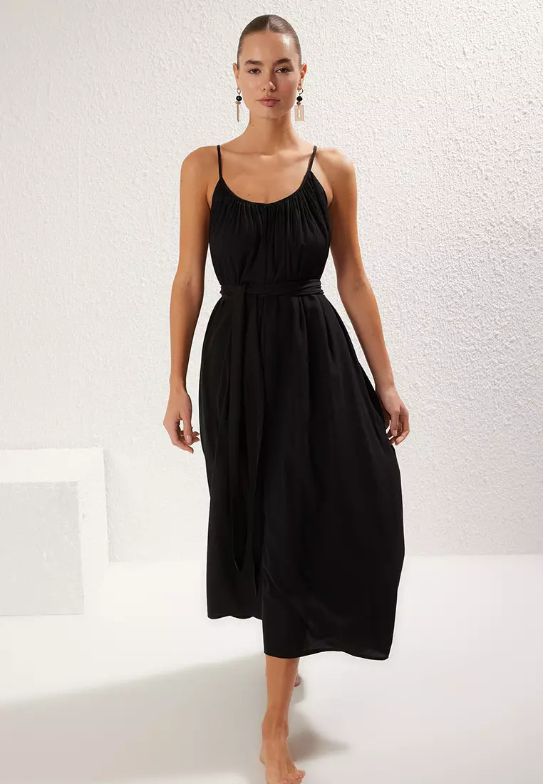 Woven Beach Maxi Dress