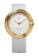 NOVE gold NOVE Streamliner Swiss Made Quartz Leather Watch for Men 46mm White Gold A005-01 4357BACAA0A784GS_1