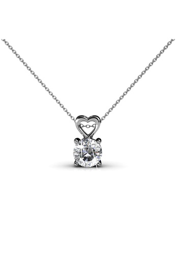 Her Jewellery silver Sweet Love Pendant -  Made with premium grade crystals from Austria HE210AC35IBCSG_1
