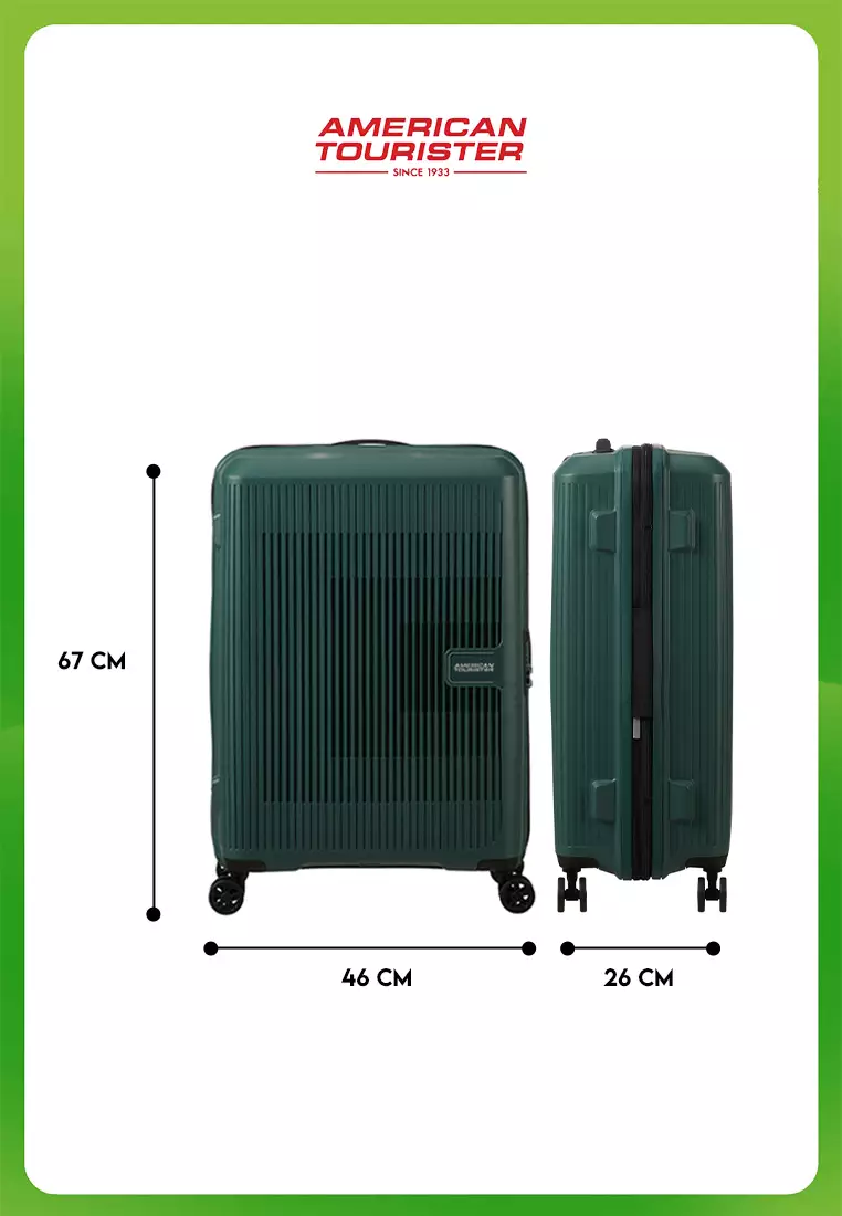 American Tourister Koper Hardcase Aerostep Medium 24" - Dark Forest