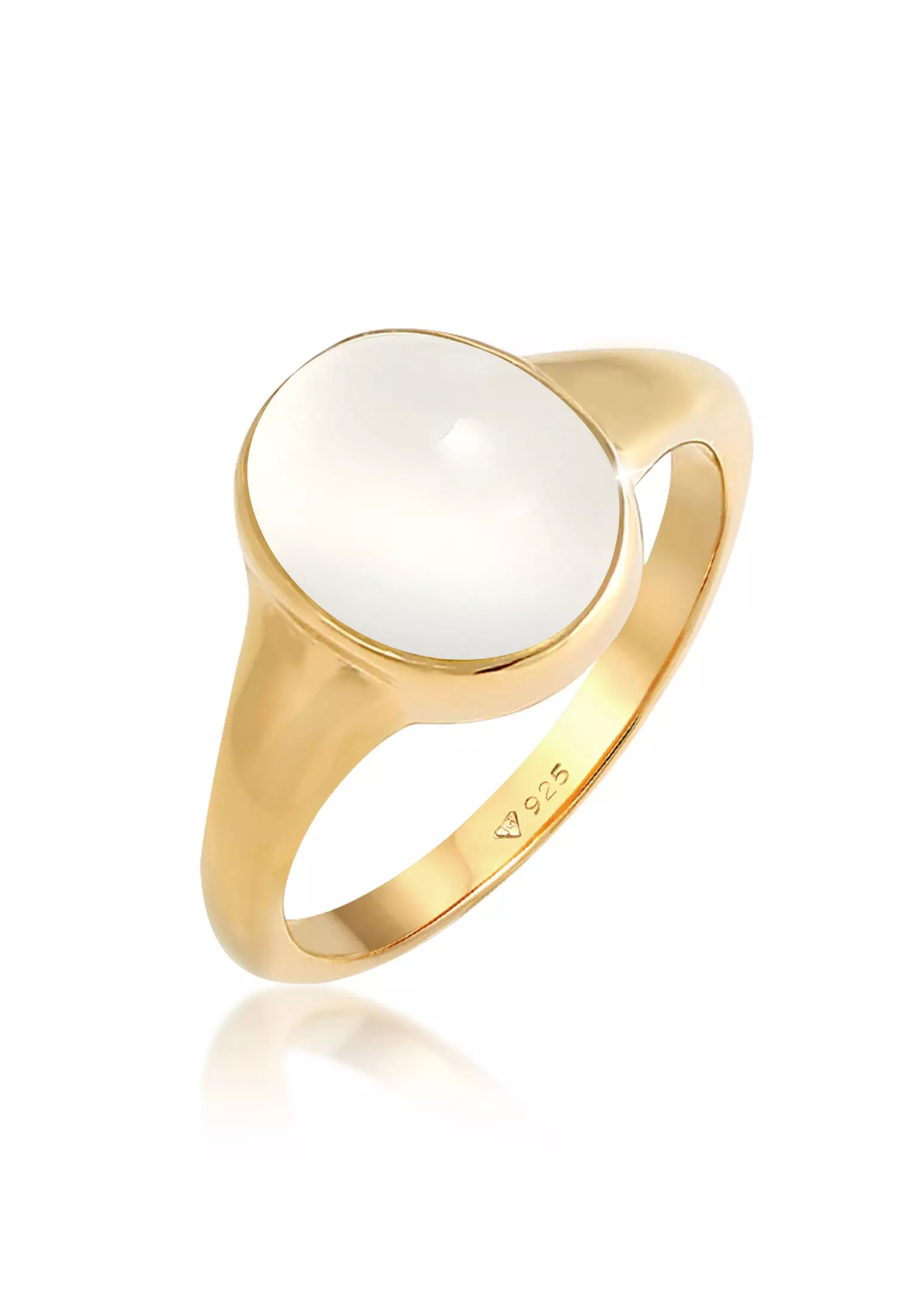 Gold new arrivals ring moonstone