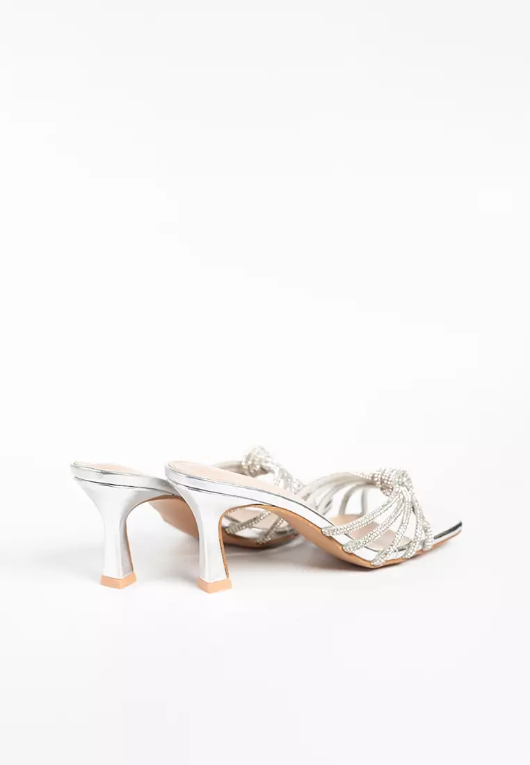 Princess Knot Glitter Mules