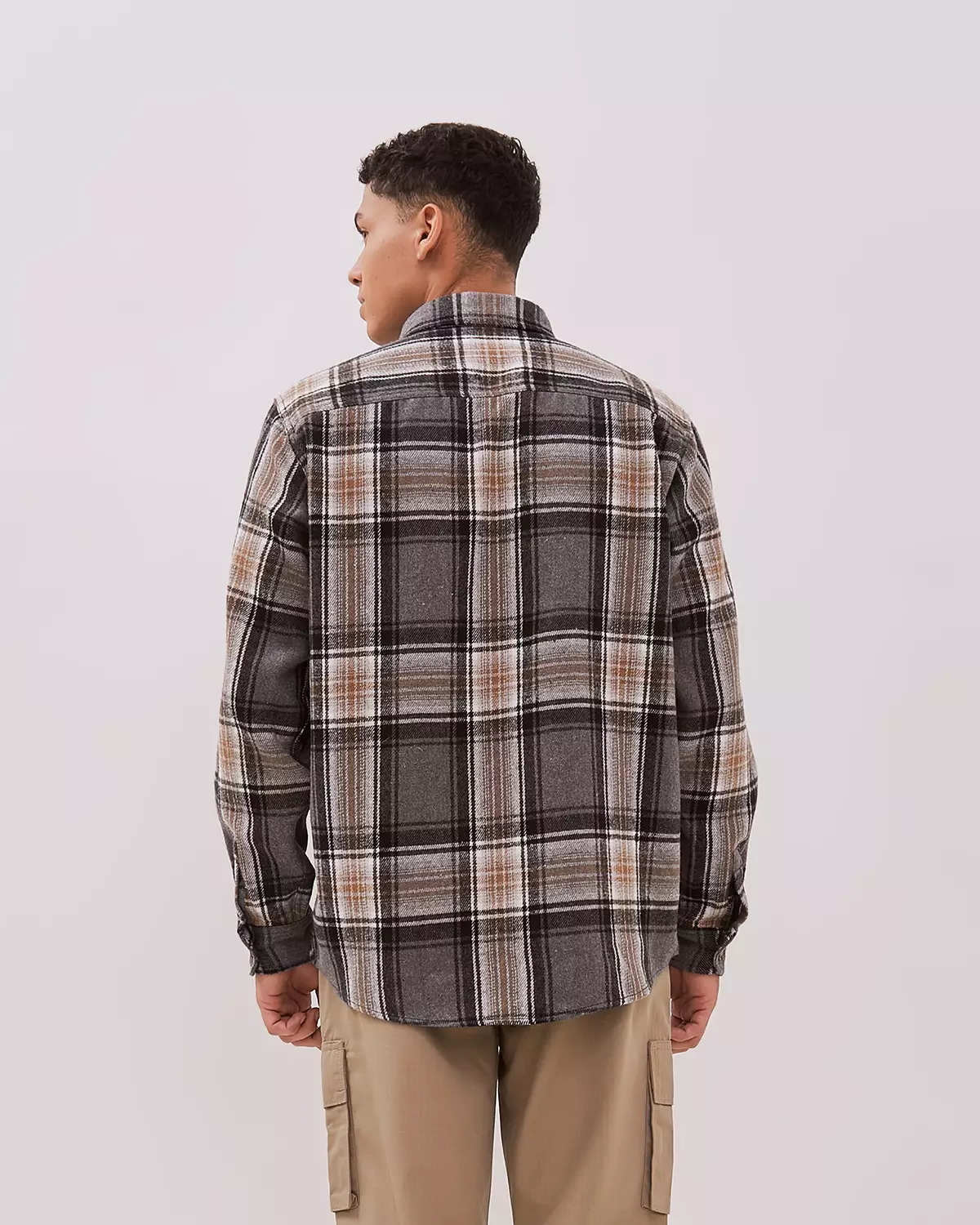 BLACK FLANNEL JACKET FOR MEN
