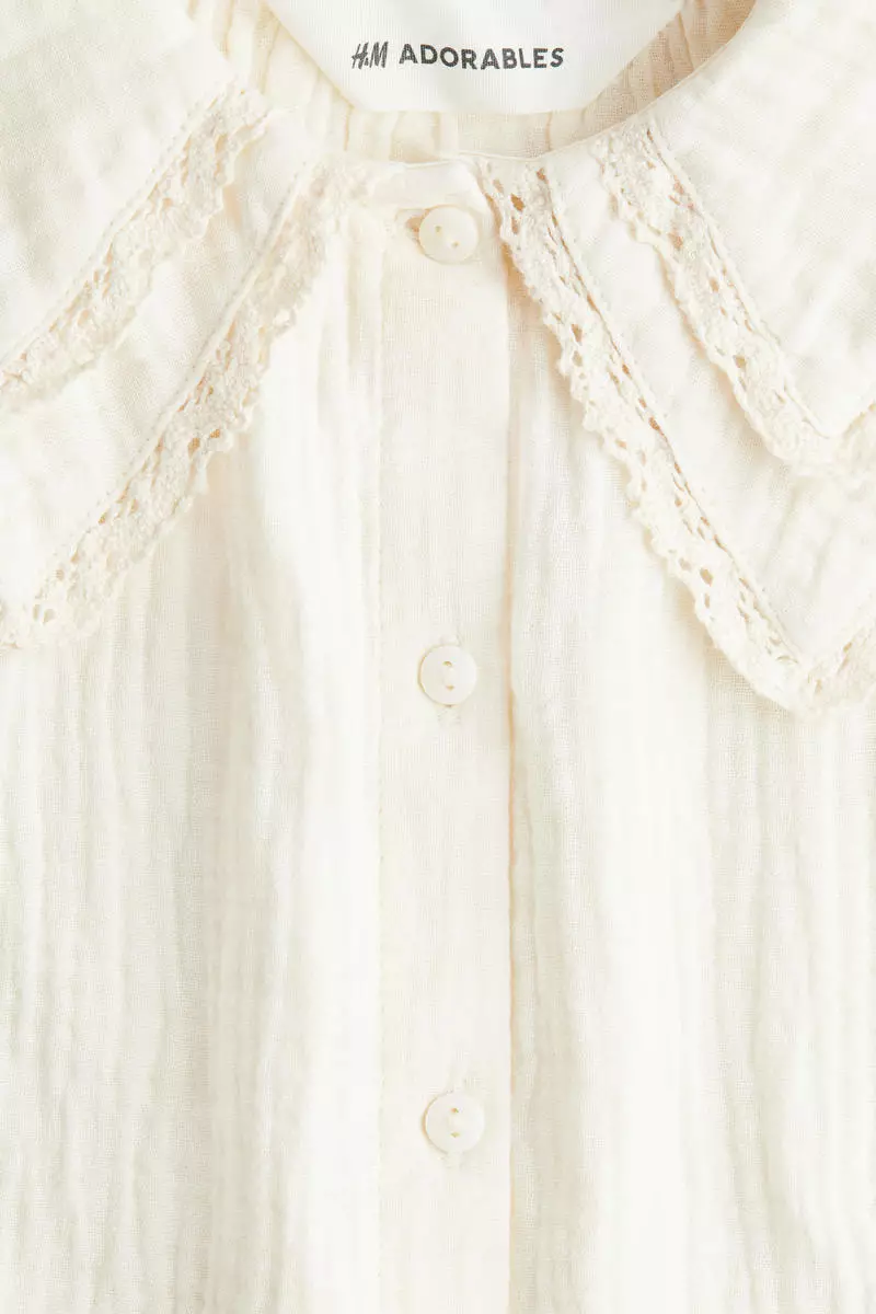 Cotton muslin romper suit