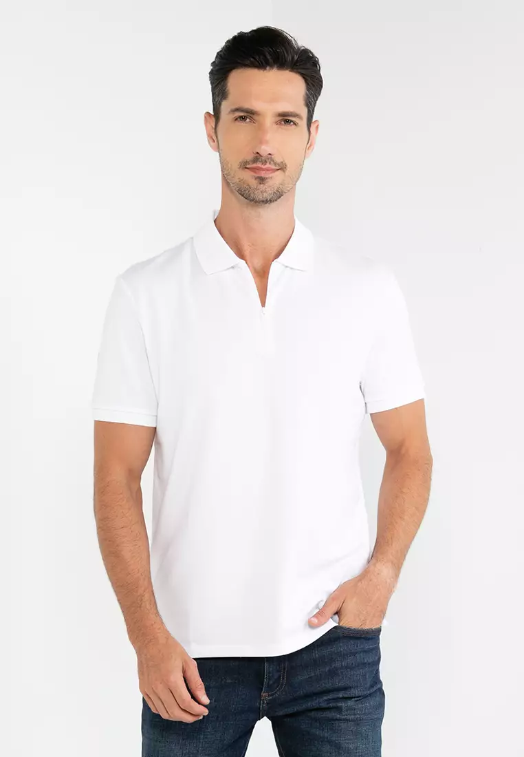 White polo clearance shirt short sleeve