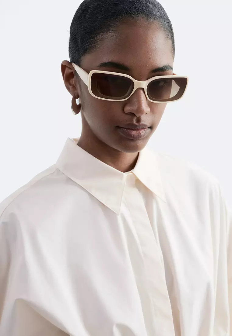 Cotton Poplin Drawstring Shirt
