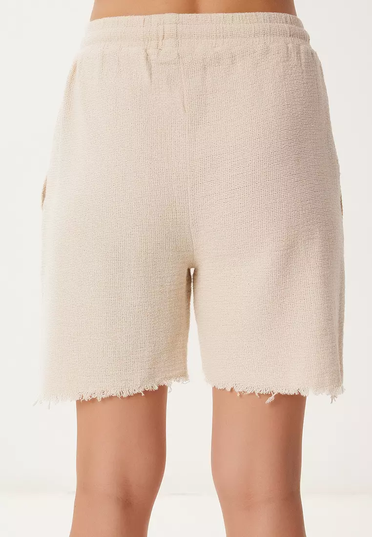 Raw Linen Vest Shorts Set