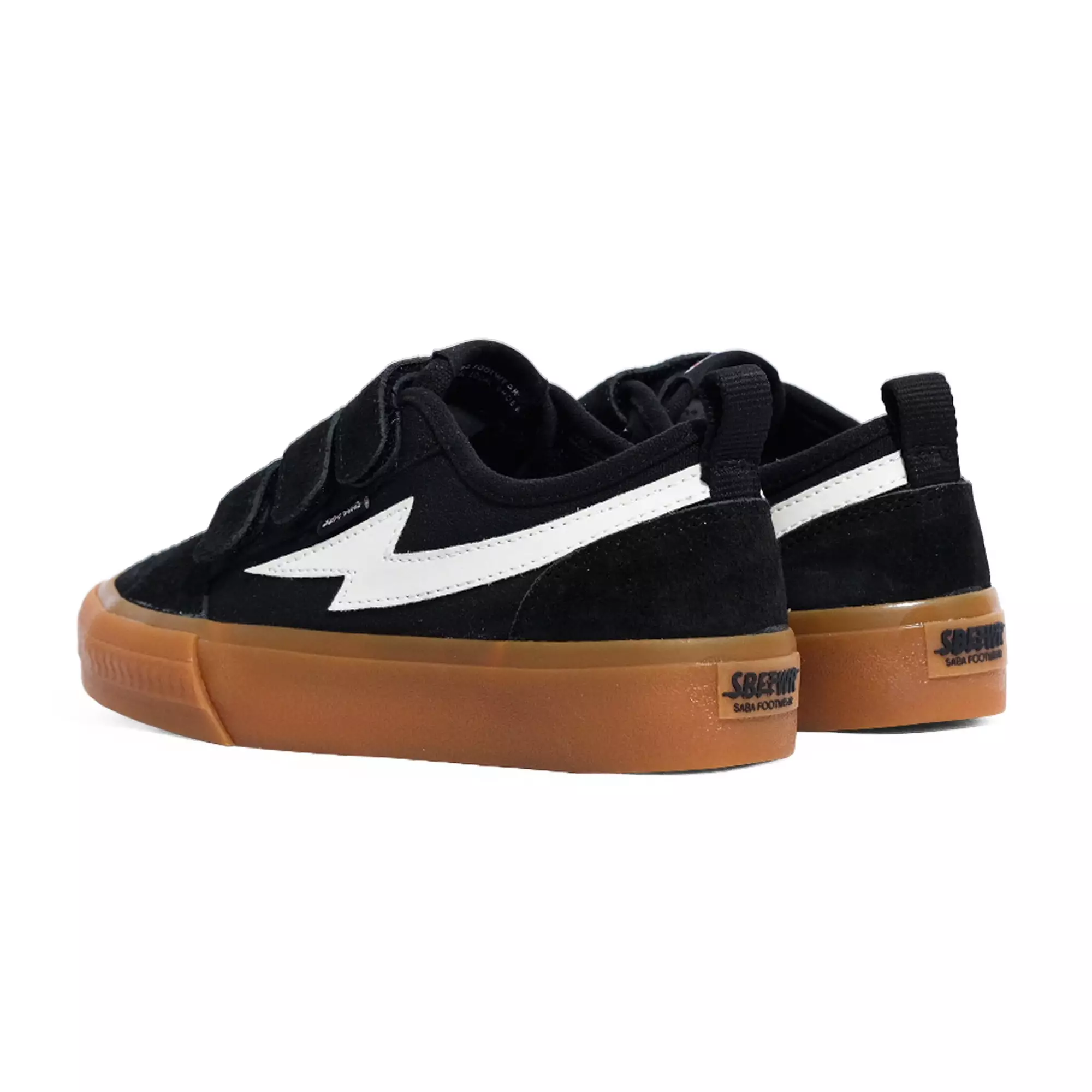 SABA Reno Mono Black Gum - Sepatu Sneakers Casual Pria Wanita