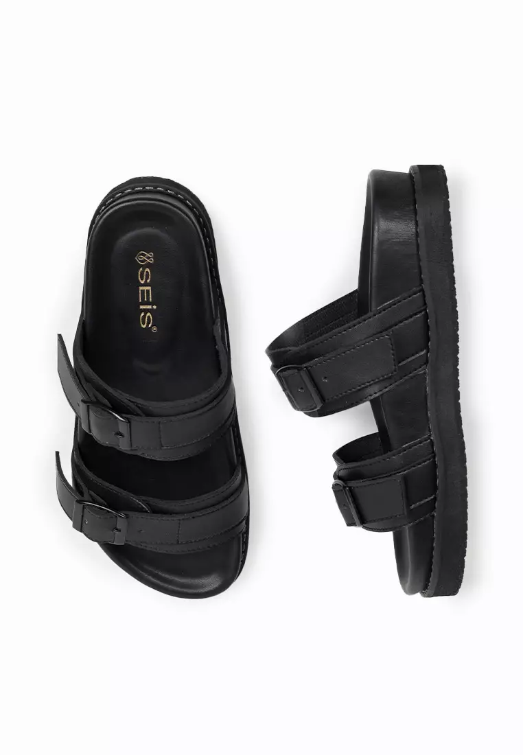 SEIS Jona Sandal Wanita Platform Series - BLACK