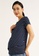 9months Maternity navy Navy Maternity S/S Nursing Layered Top 443F8AA906A6C4GS_2