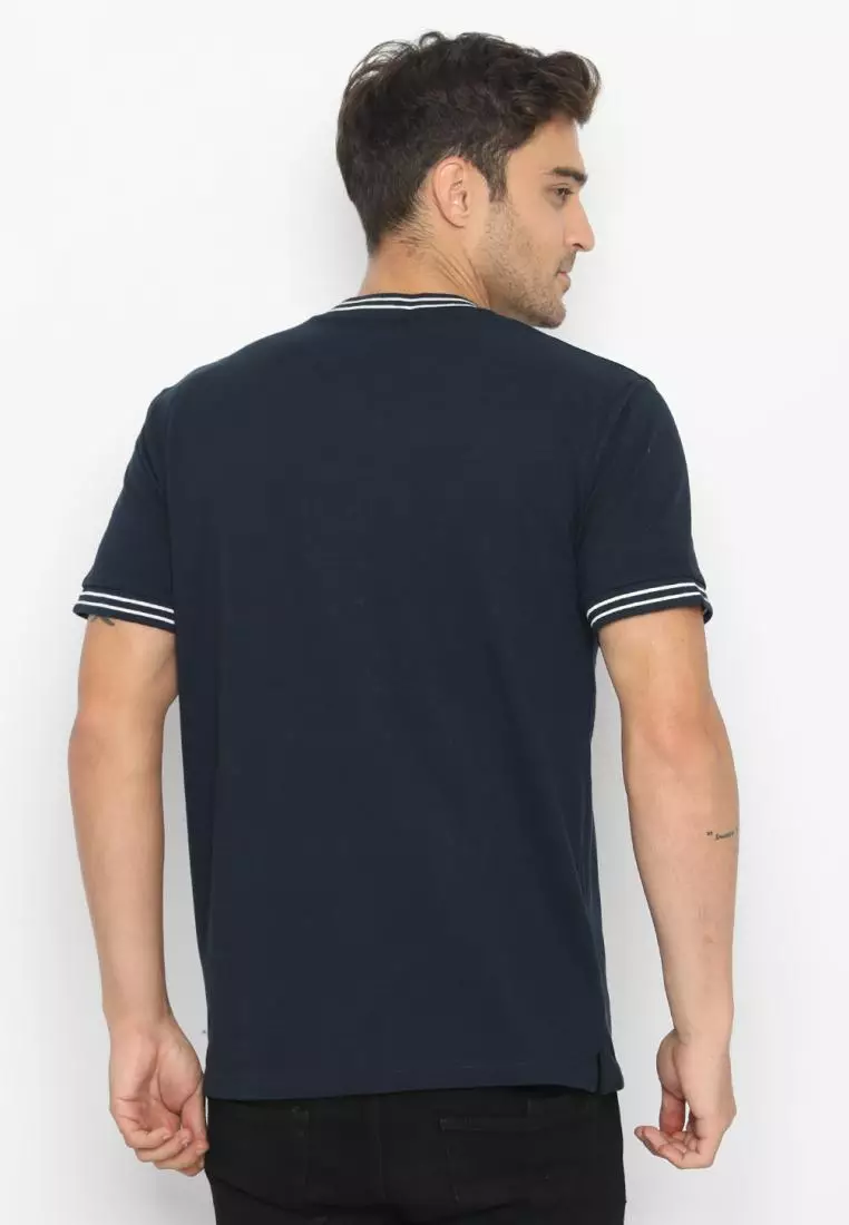 Matsuda Kaos Henley Pique Hino