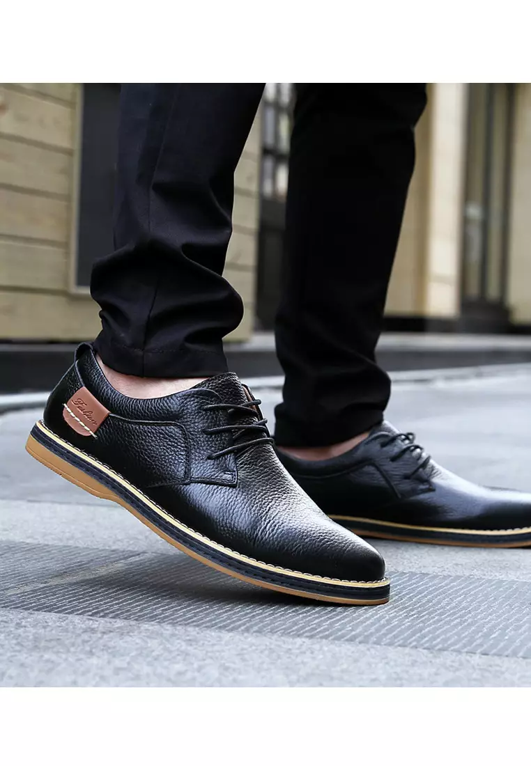 Grain Leather Derby Shoes YY6111