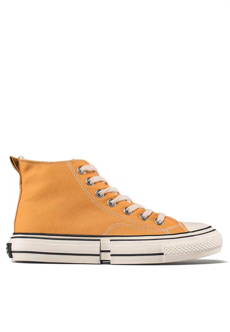 High Top Canvas Platform Sneakers XO-08-2