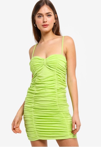 Buy Pepe Jeans Dua Lipa X Pepe Jeans Collection Telma Gathered Mini Dress Online On Zalora Singapore