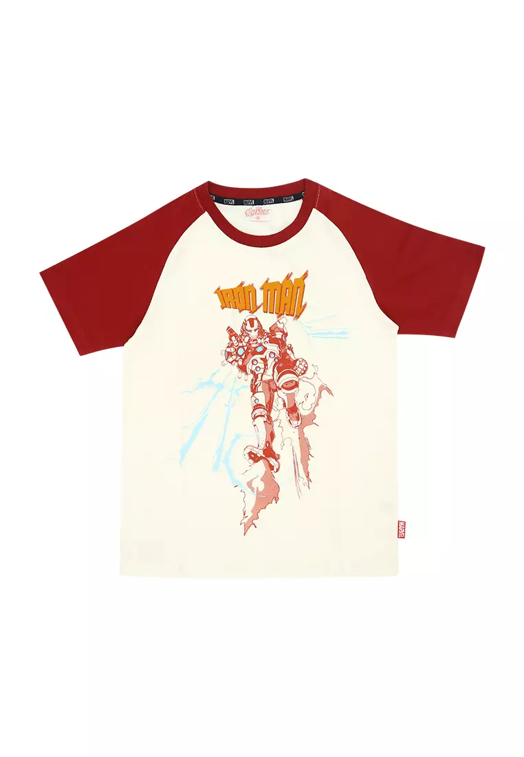 Boys Licensed Graphic Raglan T-Shirt "Iron Man"