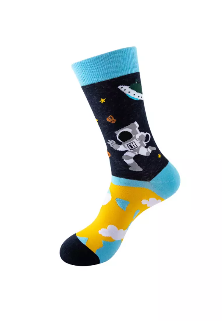 Walking Astronaut Pattern Cozy Socks (One Size) HS202015