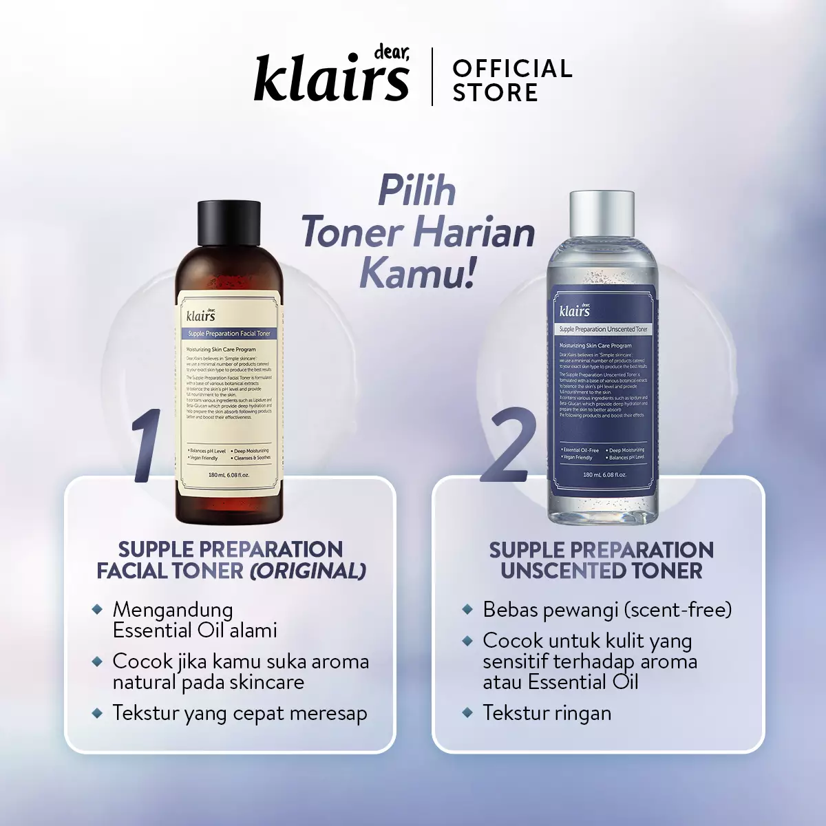 Dear Klairs Supple Preparation Unscented Toner 180ml