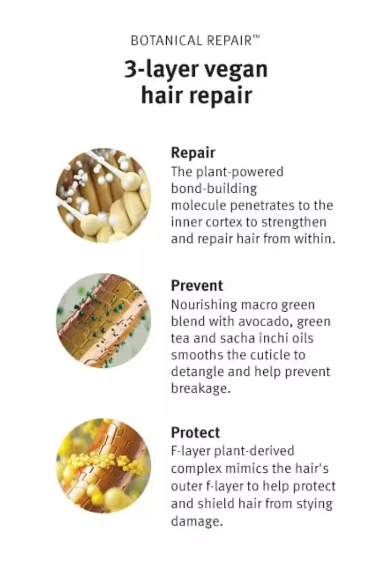AVEDA botanical repair™ strengthening shampoo 200ml + strengthening leave-in treatment 100ml + strengthening conditioner 40ml