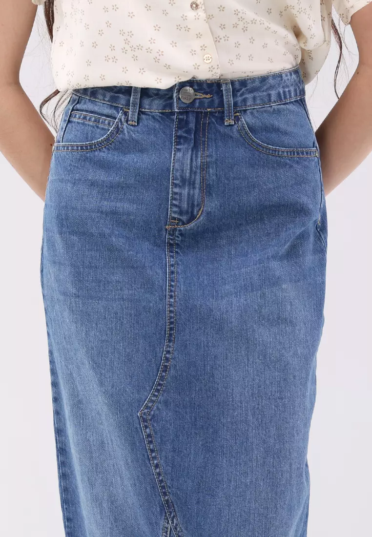 Denim Maxi Skirt Ladies