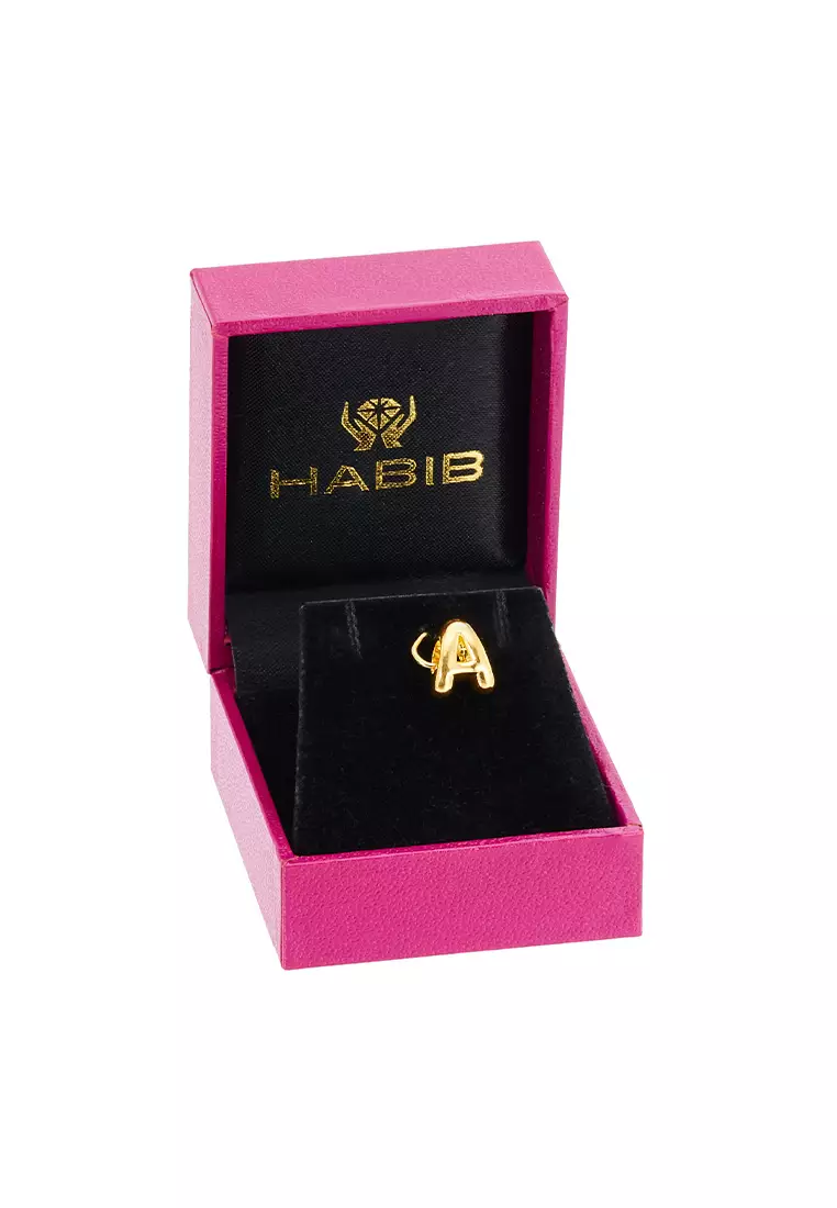 HABIB 916/22K Yellow Gold Alphabet Charm 6800025YA