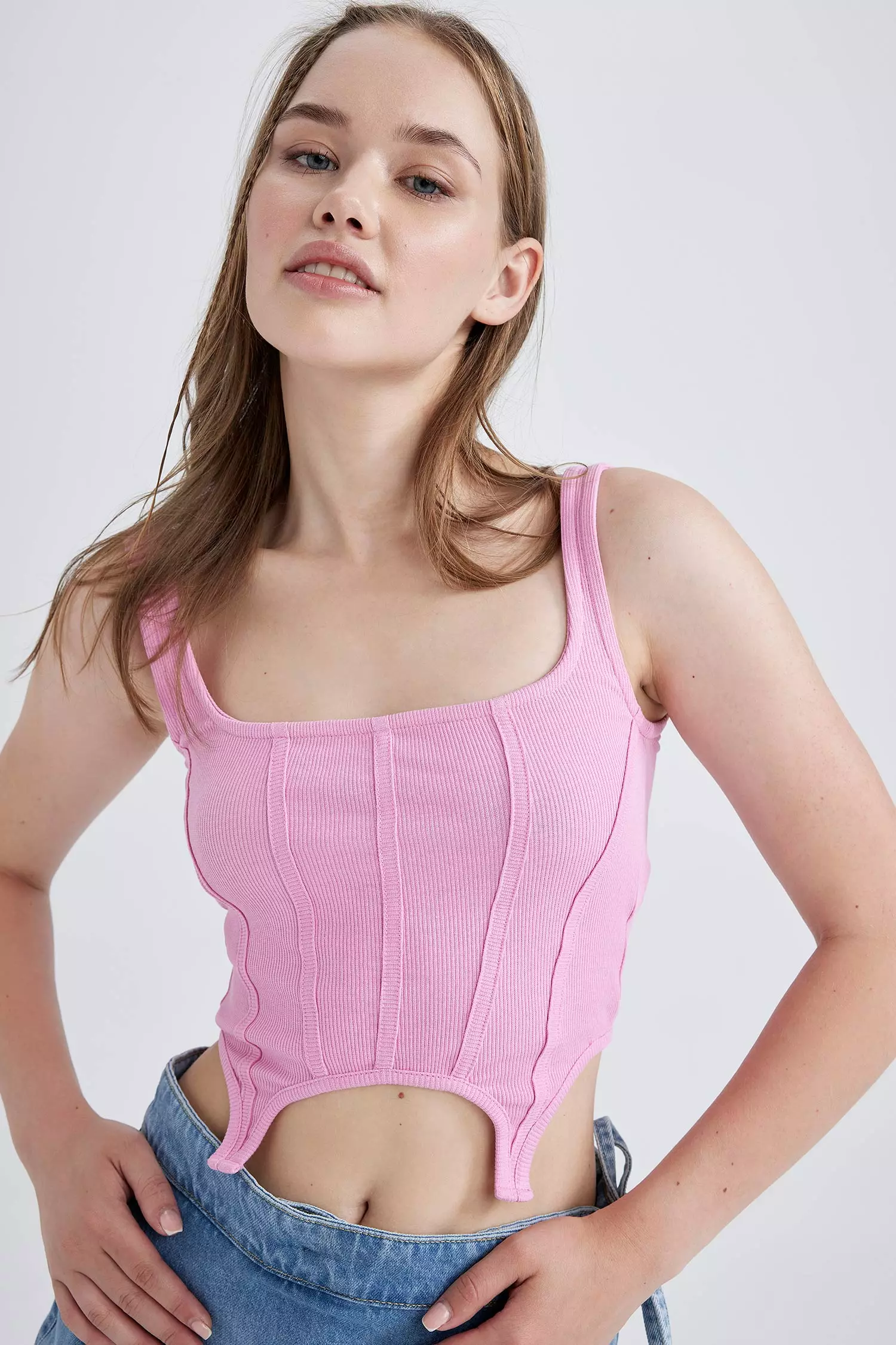 Slim Fit Camisole Bustier Top