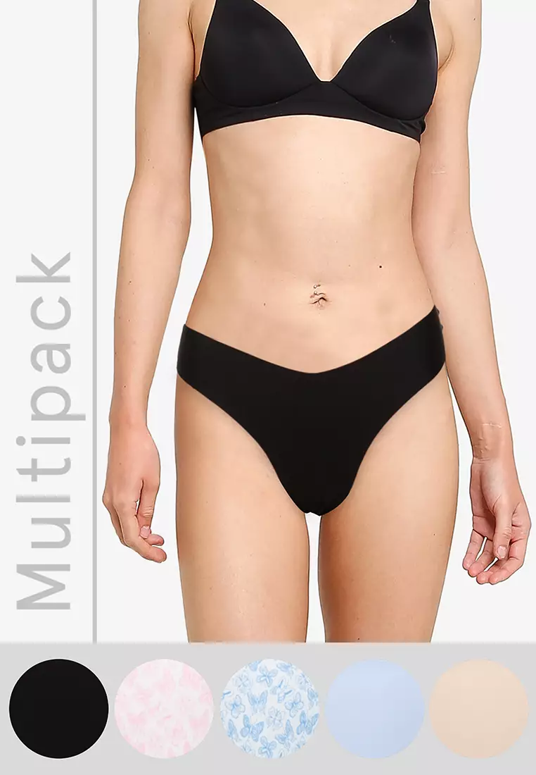 Buy Calvin Klein Underwear Women Assorted Cotton Solid Bikini