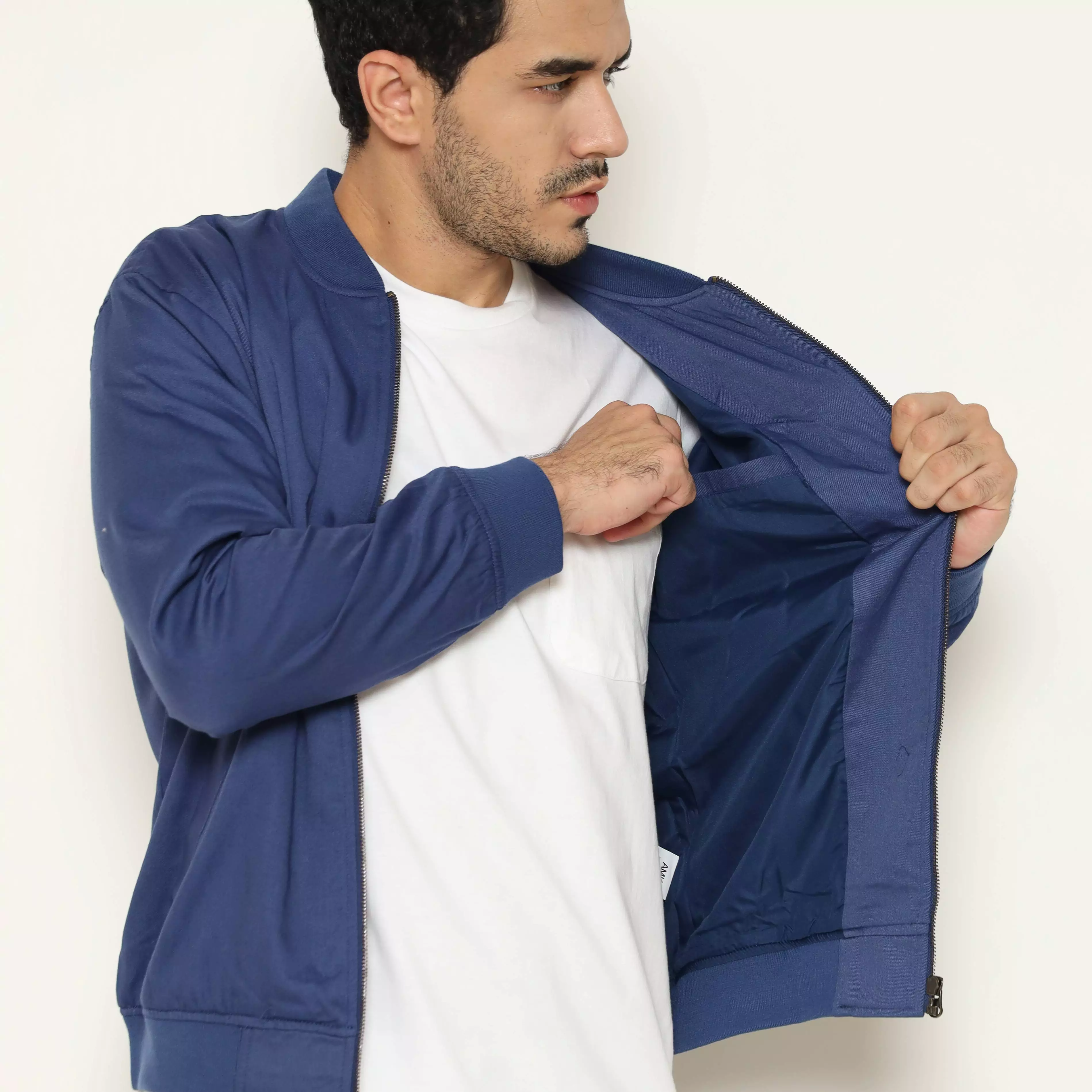 AMK Jacket Pria Bomber JC Moritz L/S Blue