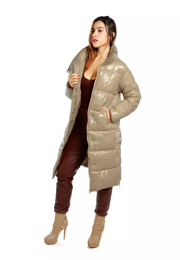 Jaket Puffer Panjang Unta