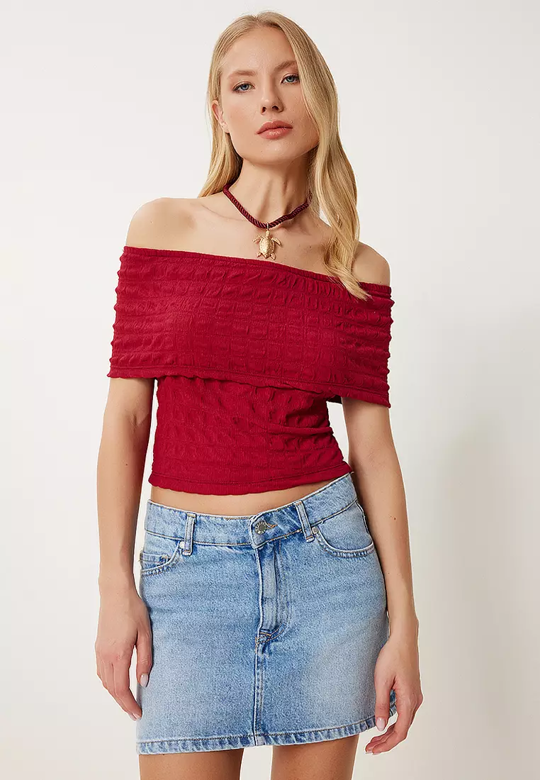 Textured Stretchy Top